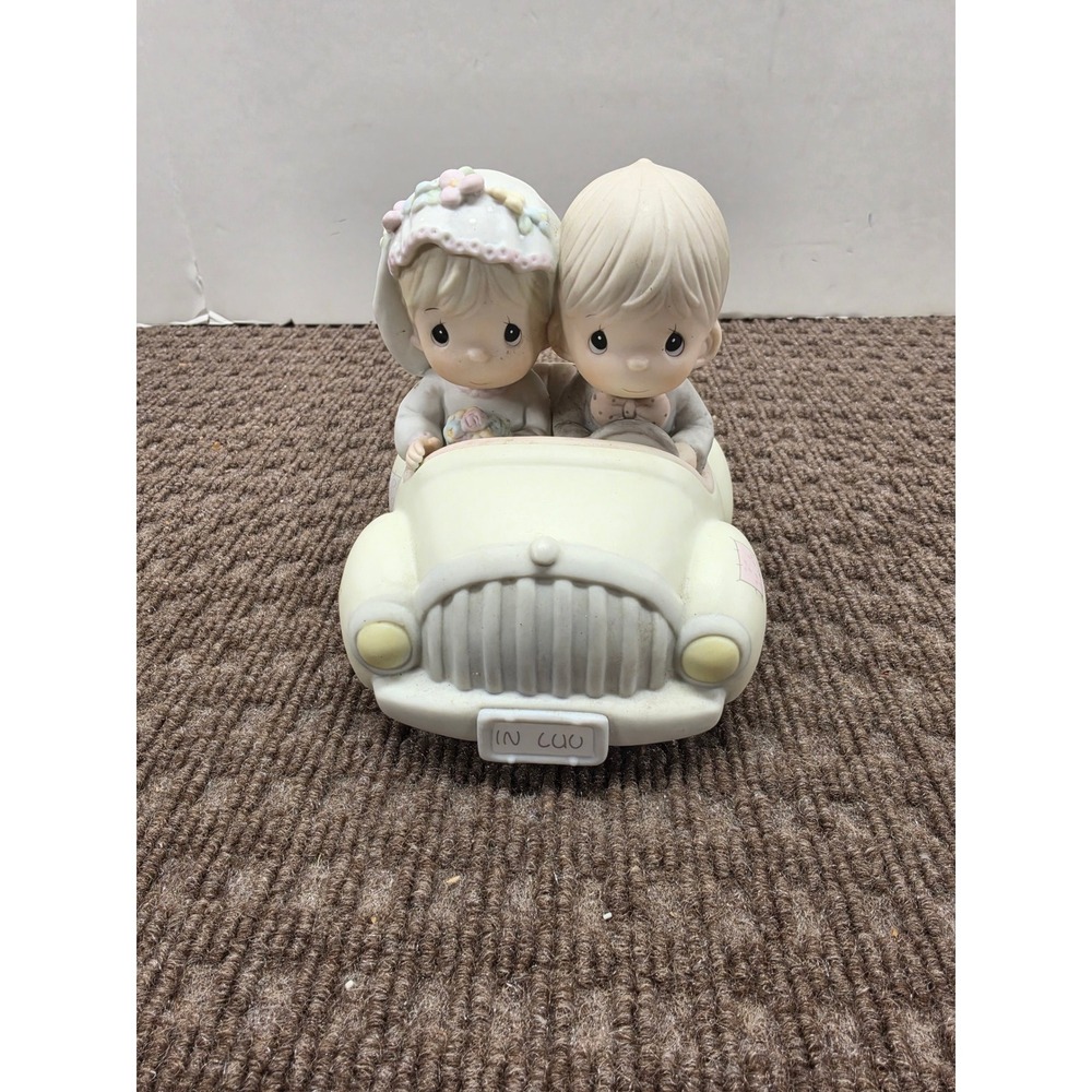 Precious Moments Wishing You Roads Of Happiness 1988 Wedding Figurine 520780